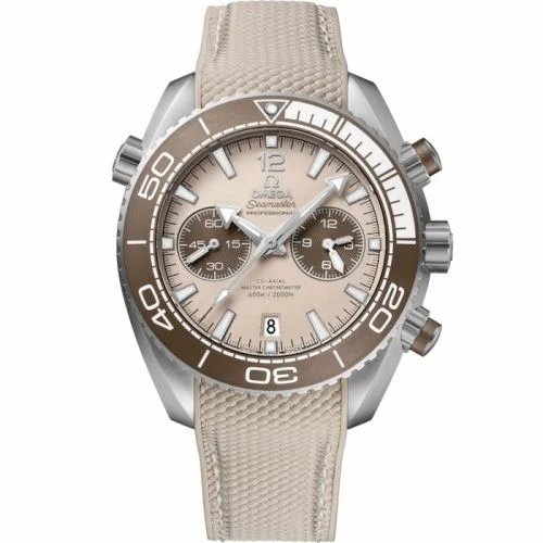 Omega Seamaster Planet Ocean 600M Co-Axial 45.5 Master Chronometer Chronograph Stainless Steel / Beige / Rubber 215.32.46.51.09.001 (21532465109001)